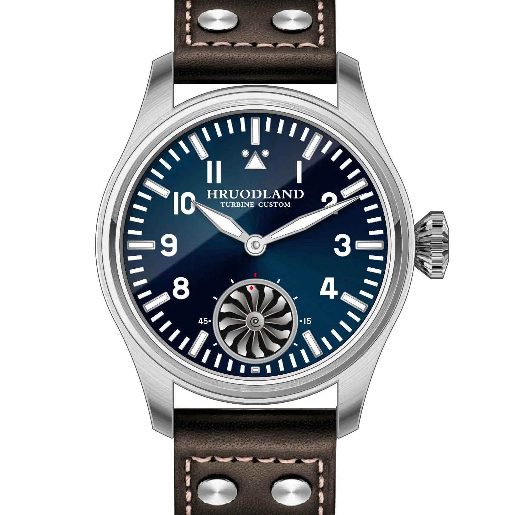 Ravbold Bleu Cromwell - Montre mécanique 43 mm