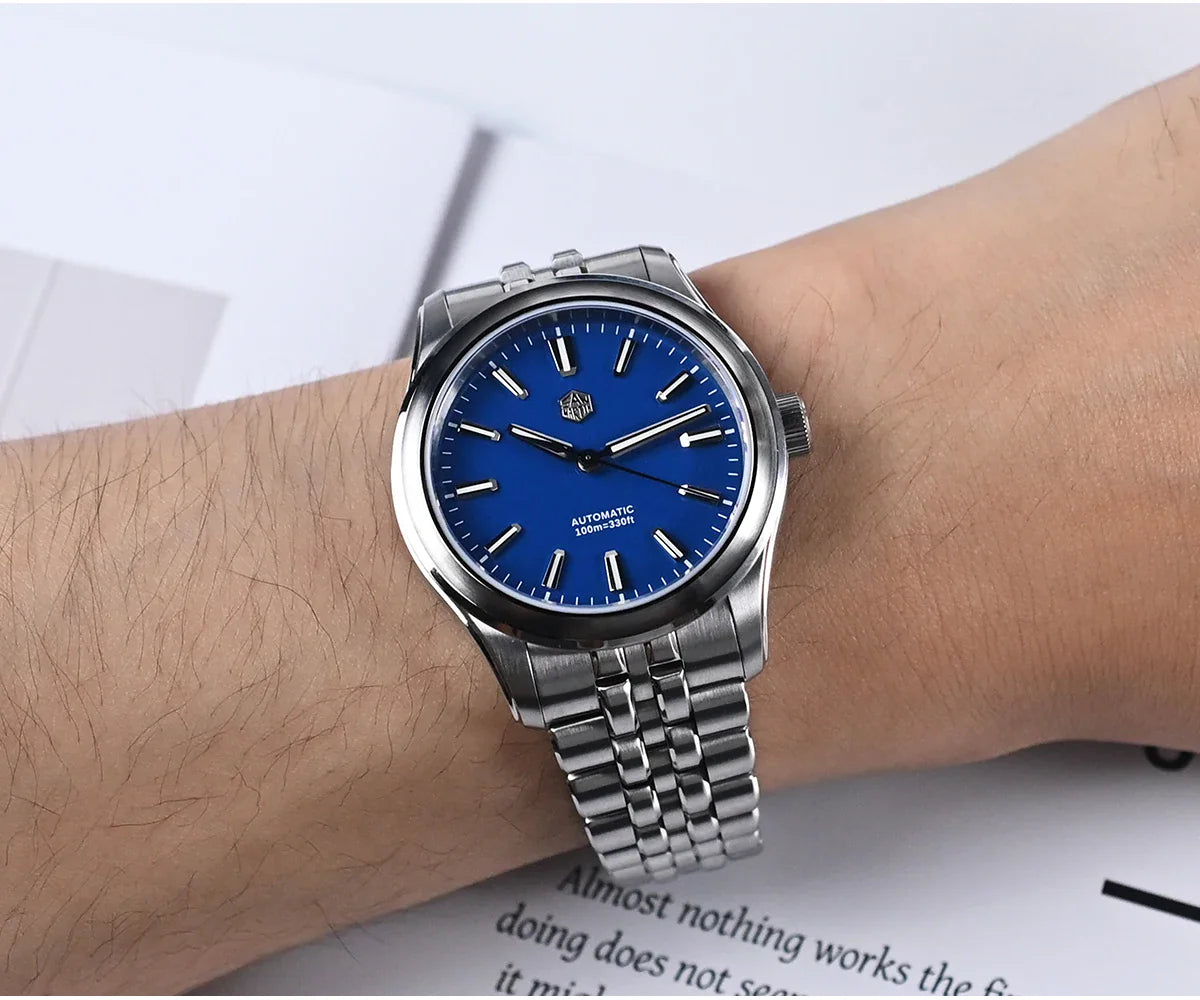 Ravbold San Martin SN0144 39mm Luxury Enamel Dial Watch Miyota 90S5 Automatic Mechanical Chinese Original Design Gada Mens Watches 100m