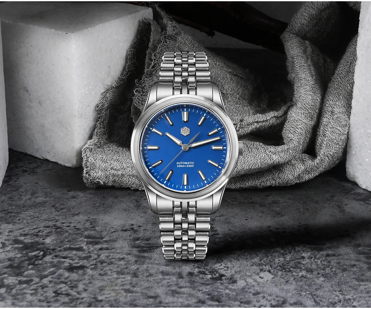 Ravbold San Martin SN0144 39mm Luxury Enamel Dial Watch Miyota 90S5 Automatic Mechanical Chinese Original Design Gada Mens Watches 100m