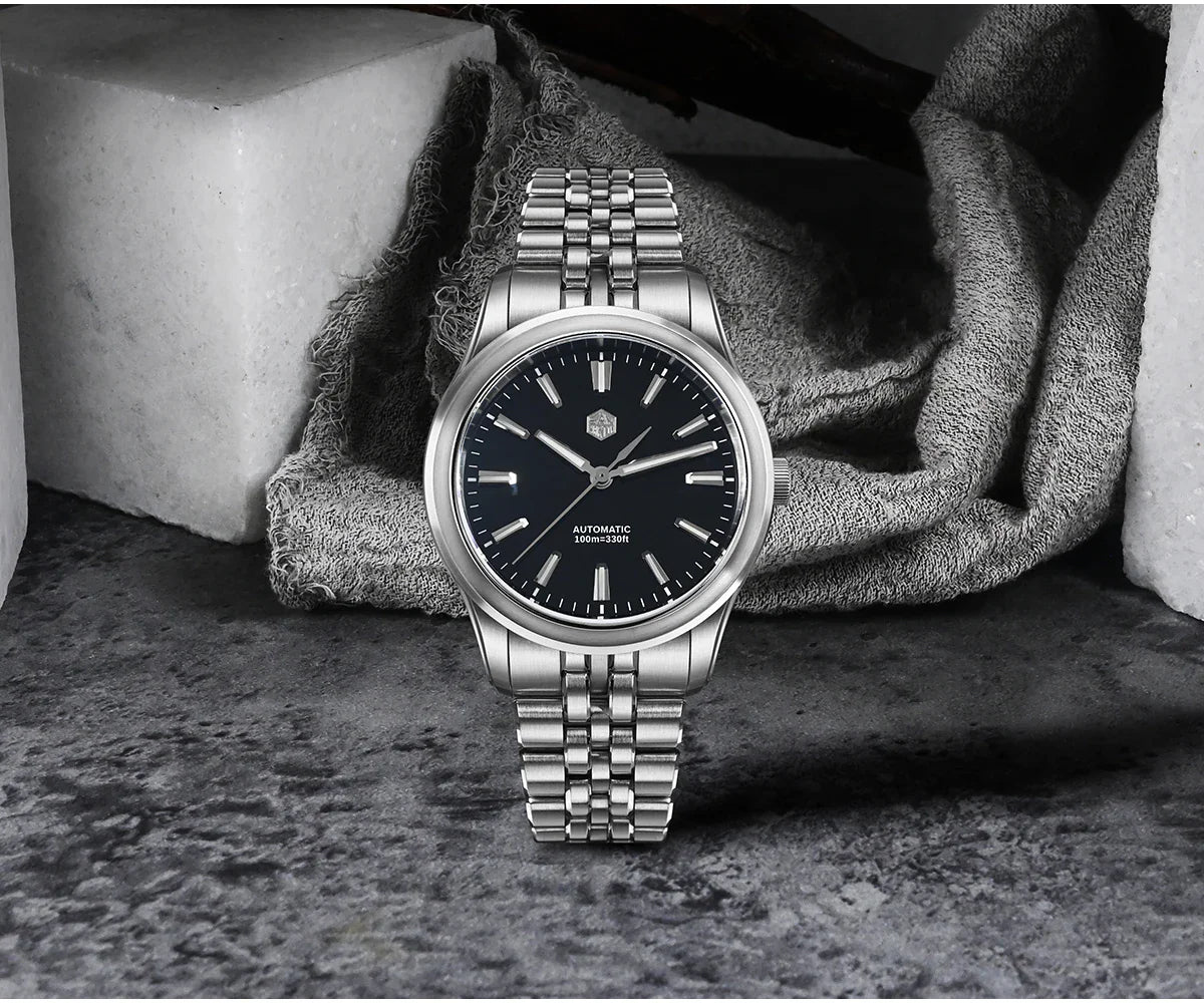 Ravbold San Martin SN0144 39mm Luxury Enamel Dial Watch Miyota 90S5 Automatic Mechanical Chinese Original Design Gada Mens Watches 100m