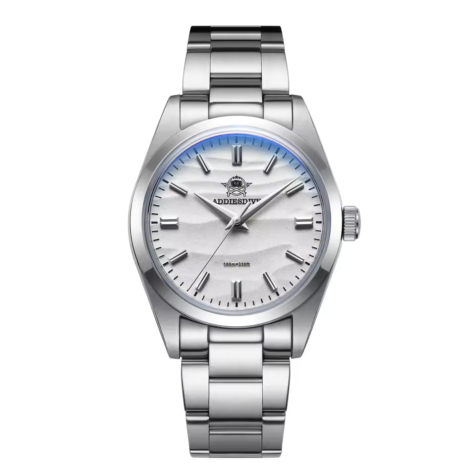 Ravbold Blanc SteelDive - Montre Quartz 36mm