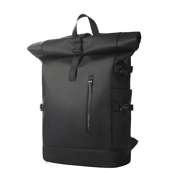 Tekbold Black Heroic Knight Men's Travel Backpack Expandable 15.6 Inch Laptop Bag with USB Port Waterproof Rollup Backpack Leisure Mochilas