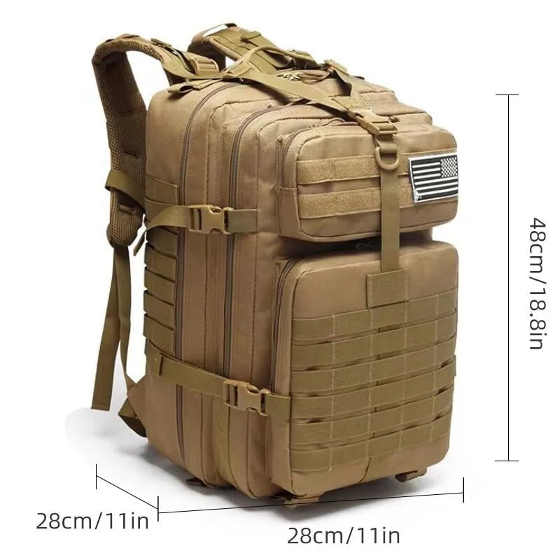 Tekbold Men Hiking Backpack Big Capacity Army Tactical Men Backpack Military Camouflage Travel Outdoor Hiking Backpacks