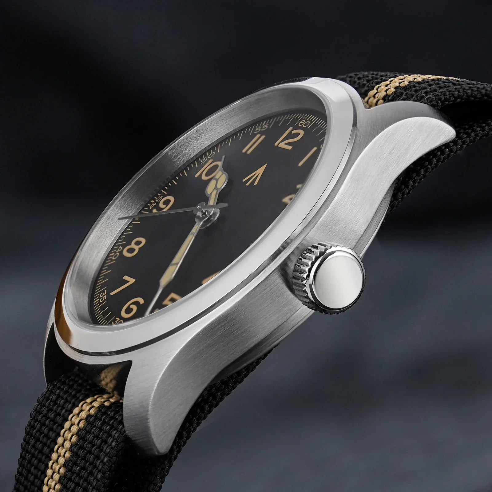 Ravbold Militado ML08 Military Watch VH31 Quartz Movement Double Sapphire Crystal C3 BGW9 Luminous 10Bar Waterproof 38mm Vintage Watch