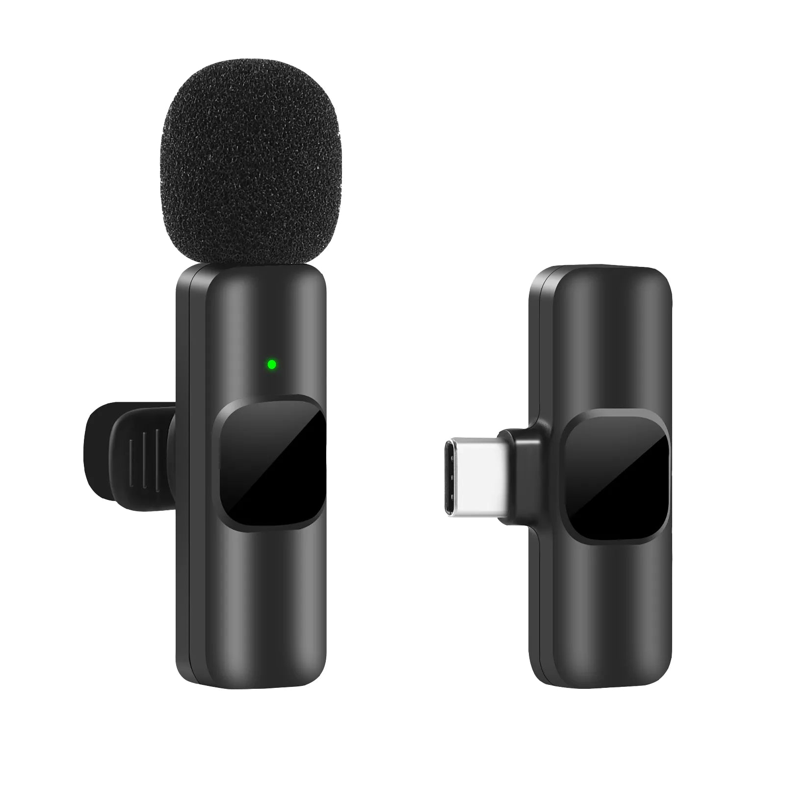 Tekbold New Wireless Lavalier Microphone Portable Audio Video Recording Mini Mic for iPhone Android Live Broadcast Gaming Phone Mic