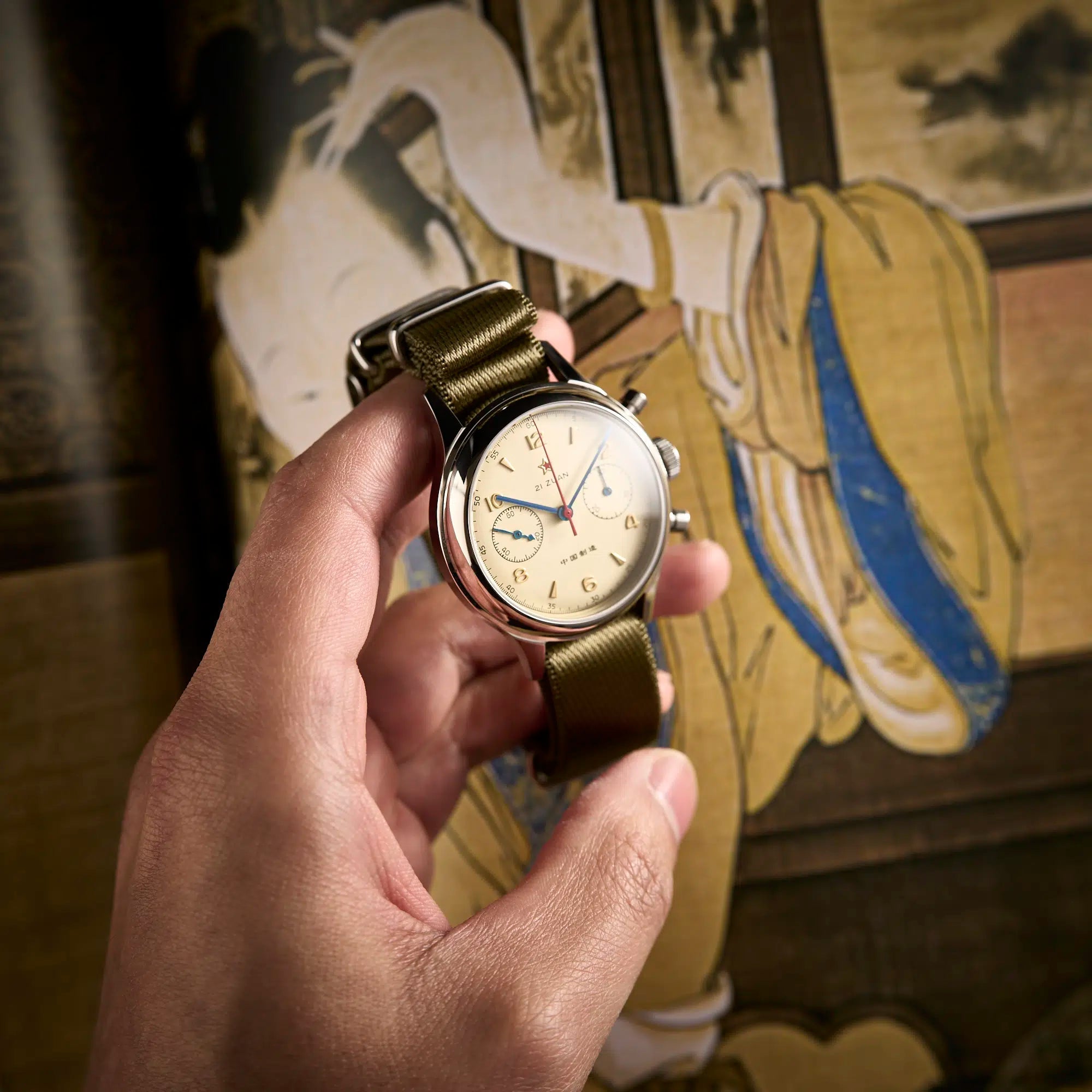 Ravbold Acrylic Roster War - Montre chronographe 38 mm