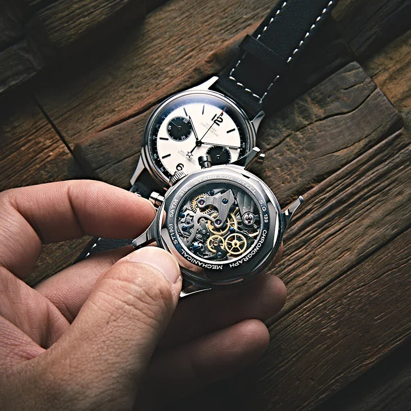 Ravbold Royal King - Montre chronographe mécanique 40 mm
