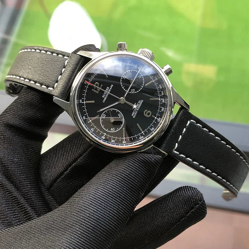 Ravbold Royal King - Montre chronographe mécanique 40 mm